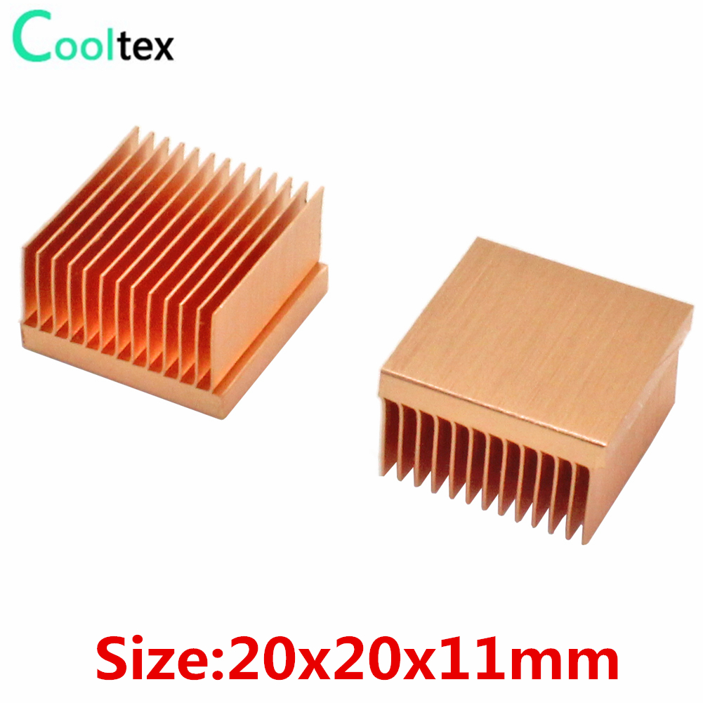 Raspberry Pi Water Cooling Kit - 2 stücke Reinem Kupfer Kühlkörper 20x20x11mm