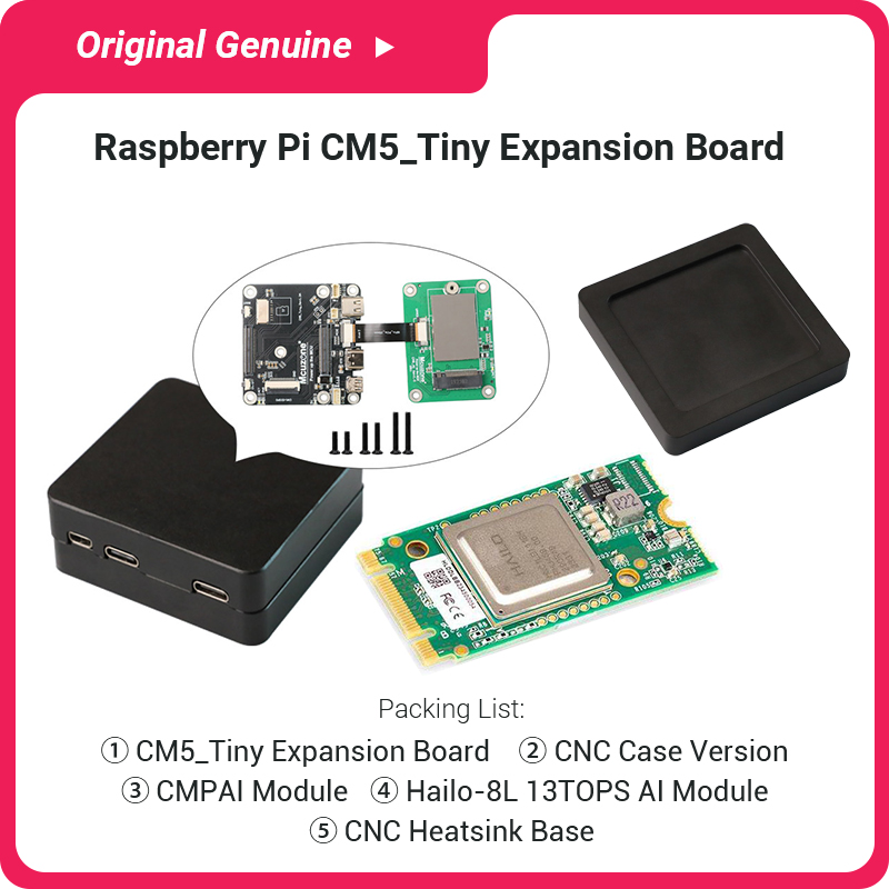 Komplettes CM5 Tiny Full Kit m – Raspberry Pi Ai Kit Hailo-8L Bewertung und Preis